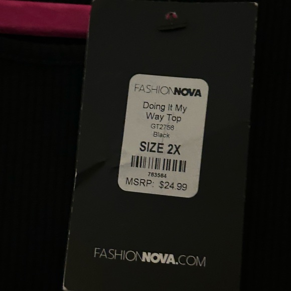 Black top o ring sleeves “ doing it my way top“ - Picture 3 of 7